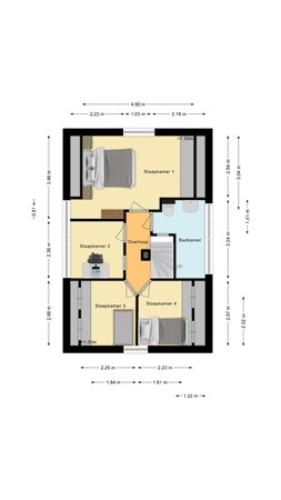 Plattegrond - Hoofdweg 146, 7676 AJ Westerhaar - Eerste verdieping (5).jpg